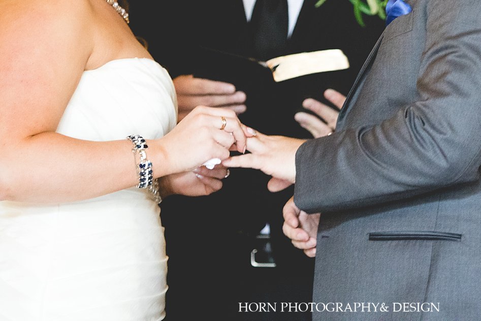 exchange of rings Dahlonega Wedding Photographer