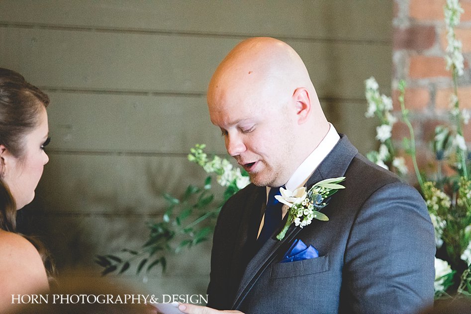 Groom Reads vows