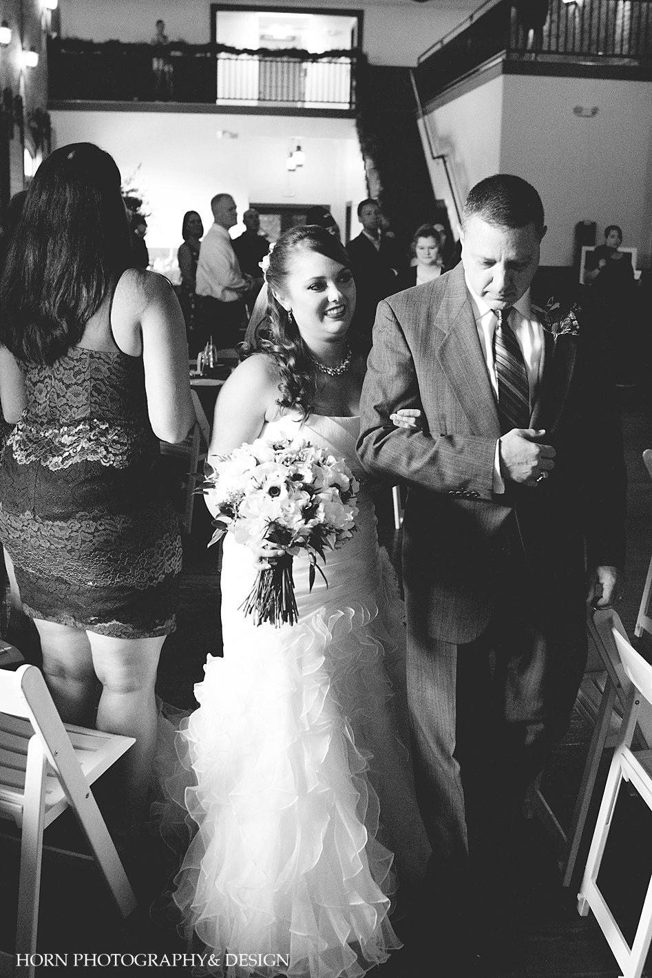 Father Daughter walk down the isle
