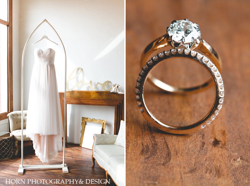 Wedding Dress and Wedding rings