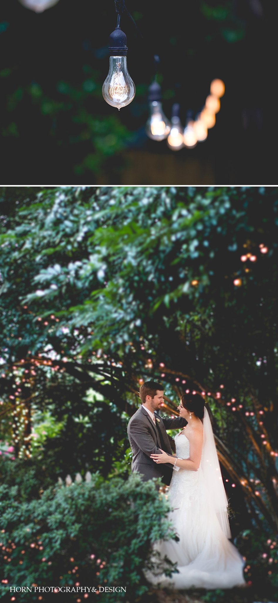 Eddison bulbs, vintage lights, string lights, posing couple, atlanta wedding photography