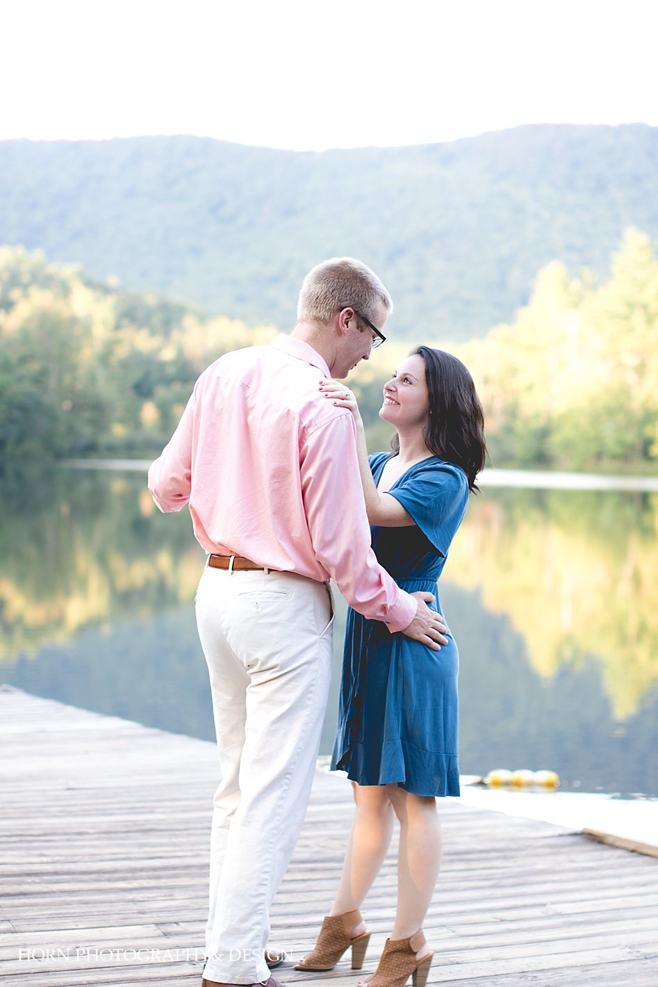 North Georgia Mountains in the fall, Lake Engagement session