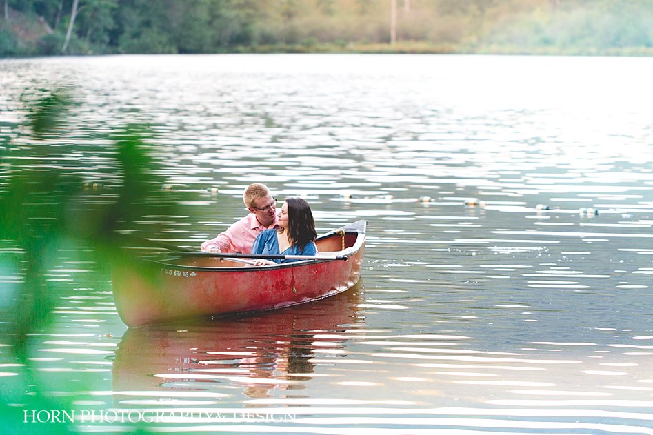 couple in canoe