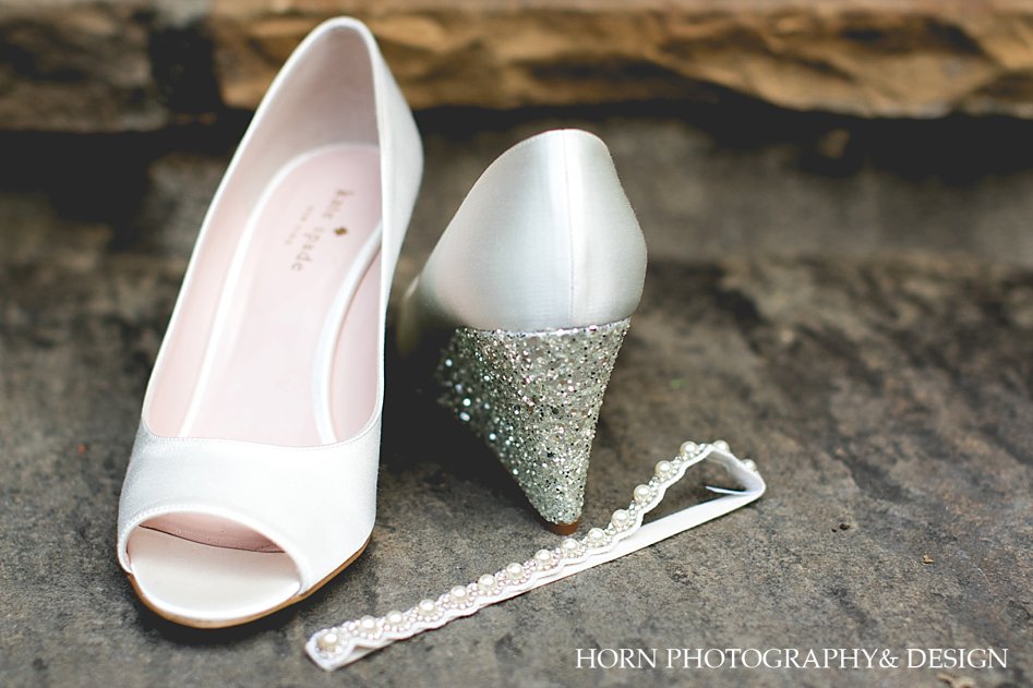 vineyard wedding bridal details shoes and bracelet