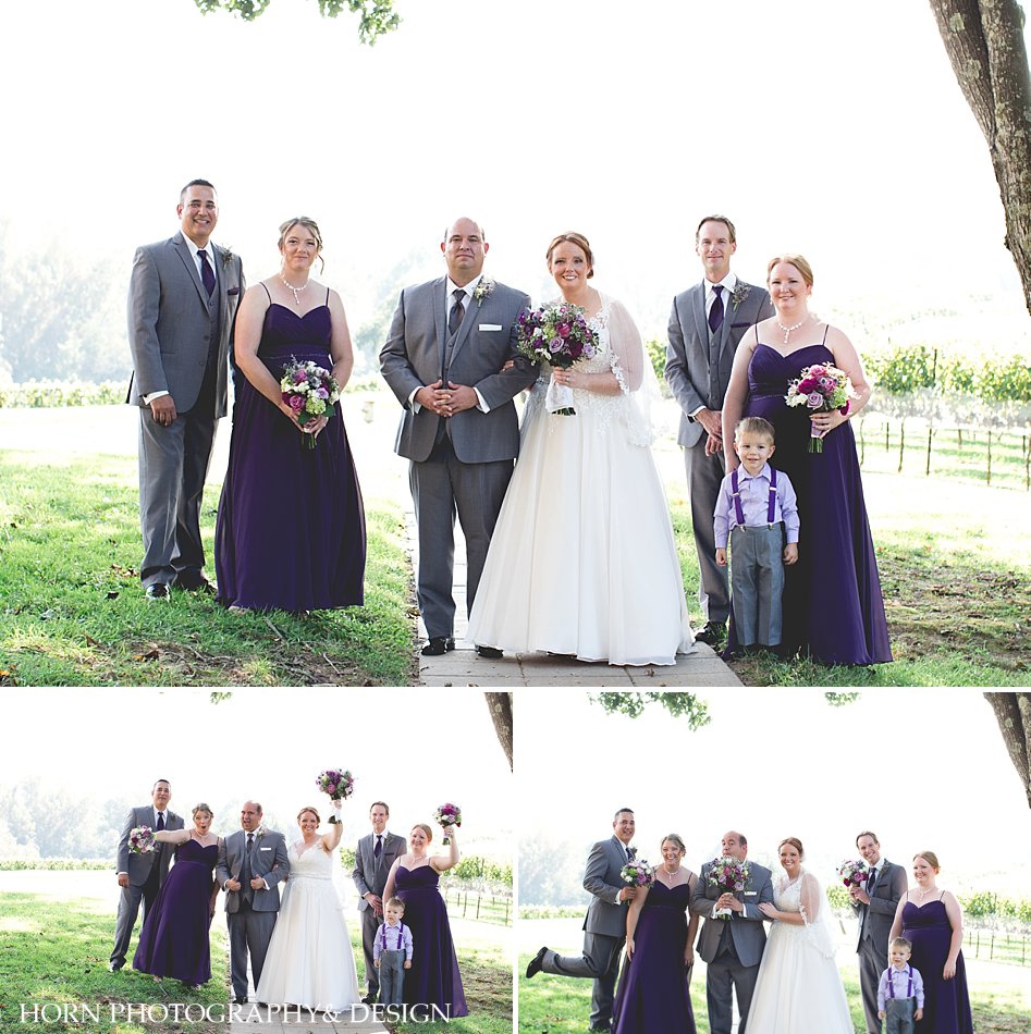 bridal party horn photography and design