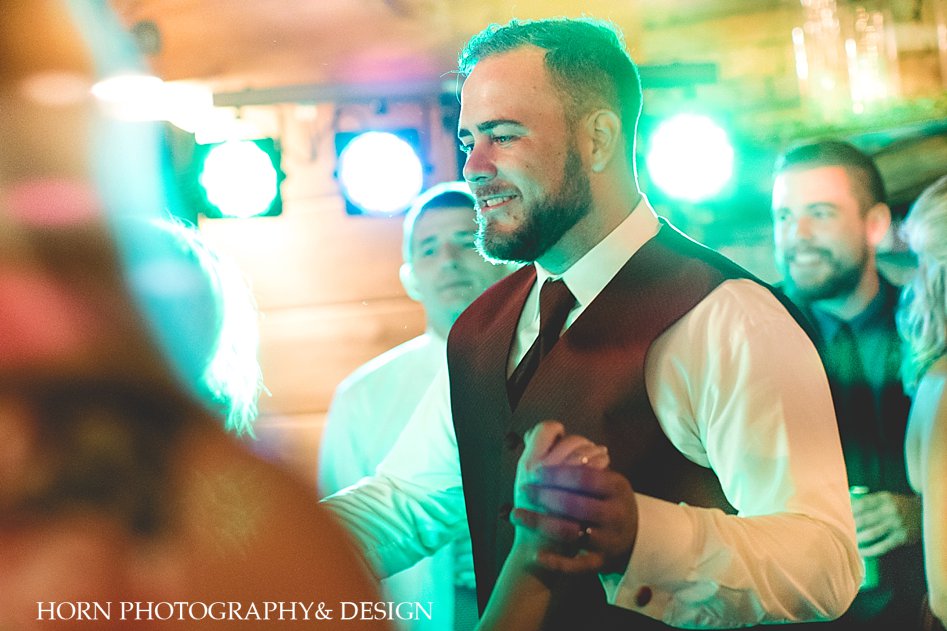 wedding photography with dj lighting
