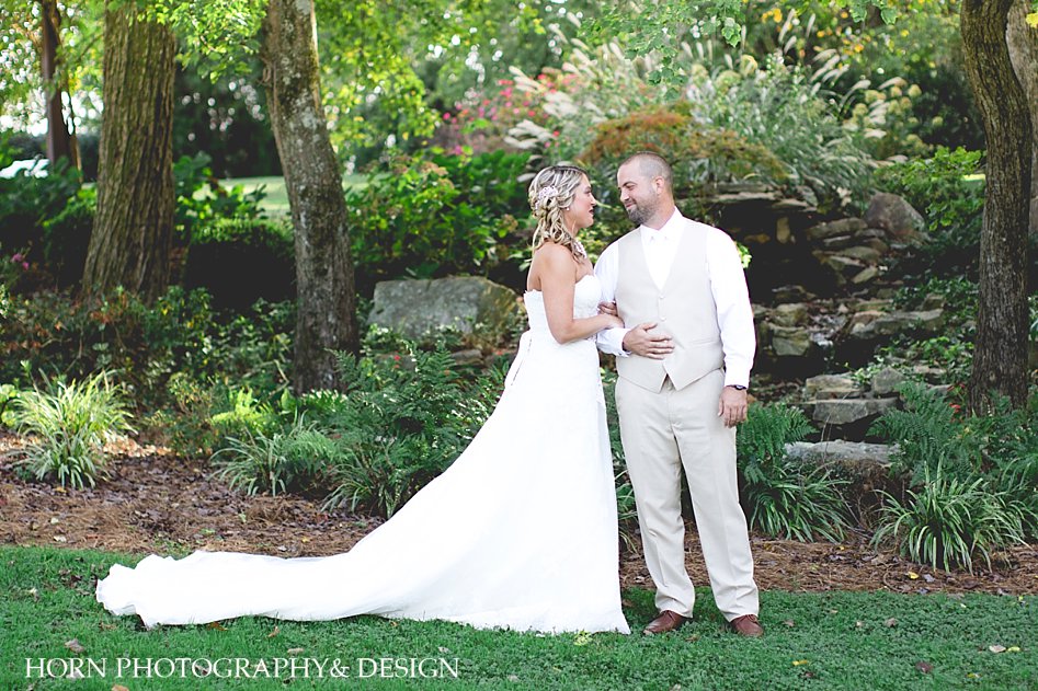 bride and groom Waters Mill Wedding, Dahlonega Photographers Horn Photography and Design