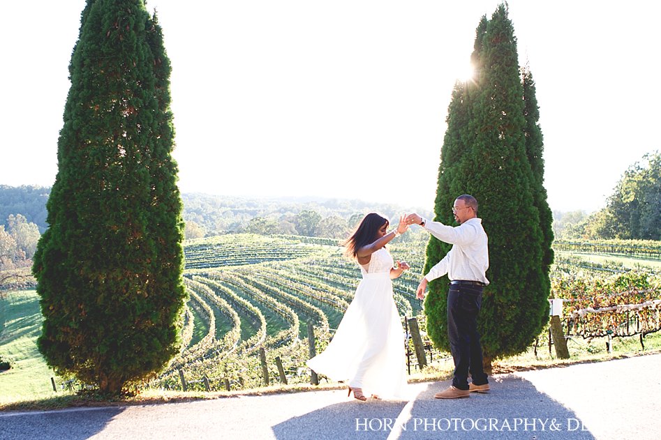 Anniversary Shoot Couple bright airy photography Horn Photography and Design Dahlonega, Montaluce Winery
