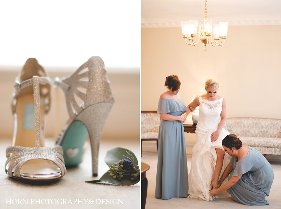 Country Club Wedding Detail Shots, Bride's Shoes, Getting ready photos