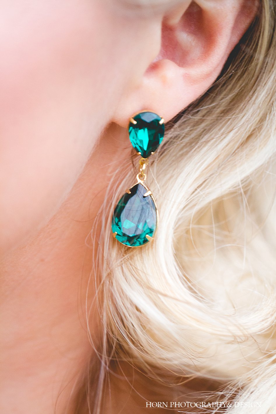 Catholic Wedding Green emerald earrings 