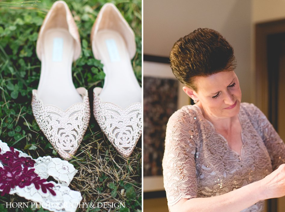 Walters Barn Wedding Horn Photography and Design Bride's shoes