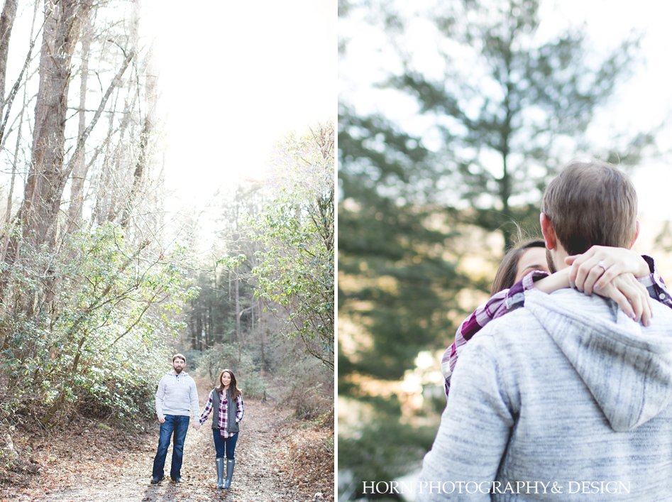 Adventurous Engagement Horn photography and design Dahlonega GA husband and wife photographers