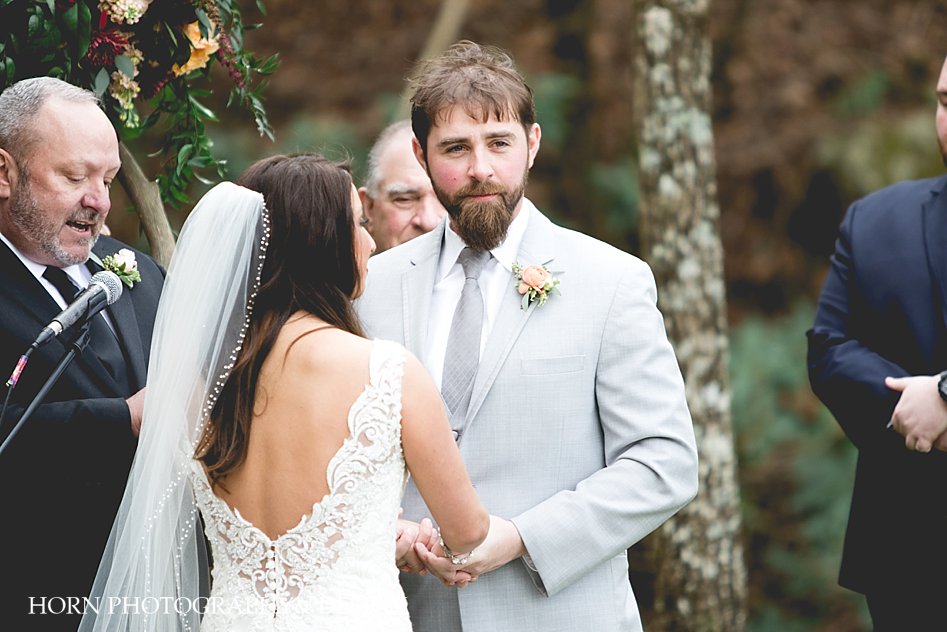 men's grey suit wedding horn photography and design Dahlonega photographer
