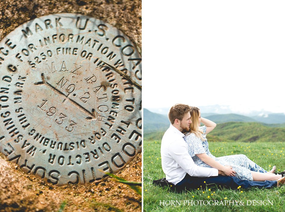 Max Patch Engagement Shoot horn photography and design Dahlonega 