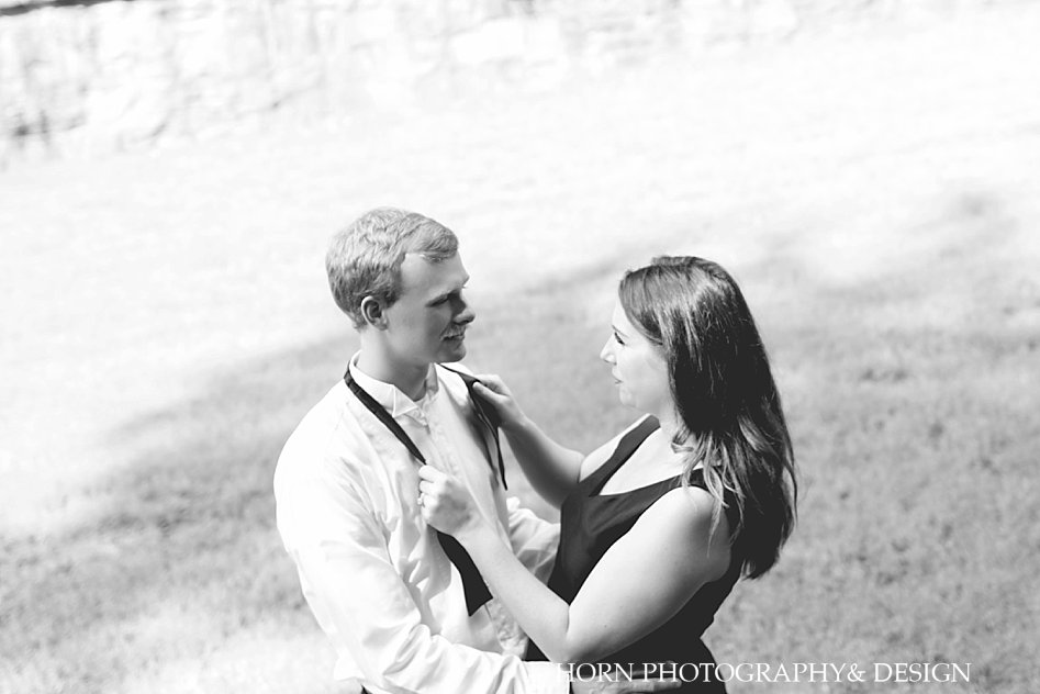 black and white photograph guy and girl