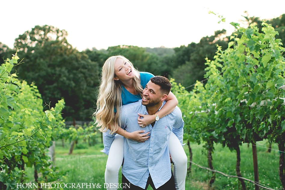piggy back ride vineyard winery montaluce horn photography and design