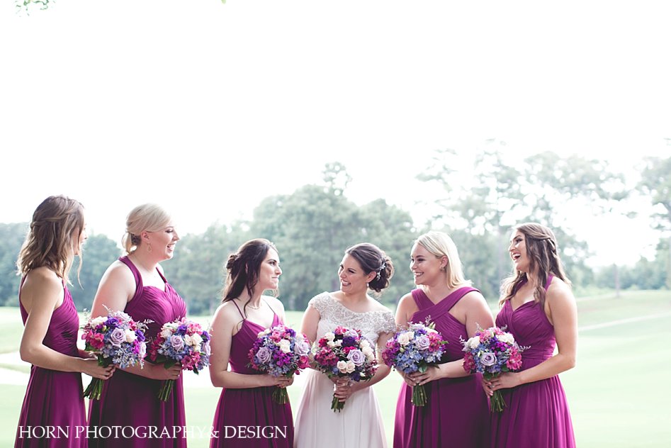purple bridesmaid's dresses