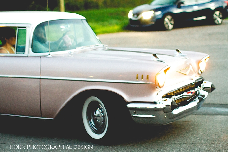 St. Petersburg Florida Wedding Pink Chevy Bel Air Horn Photography and Design