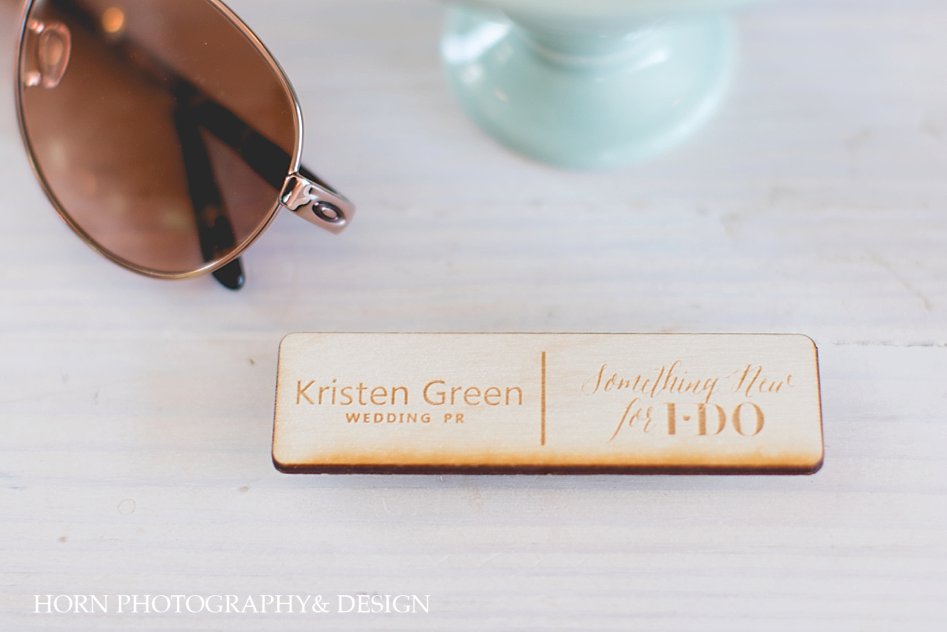 Kristen Green Something new for I do wooden name tag