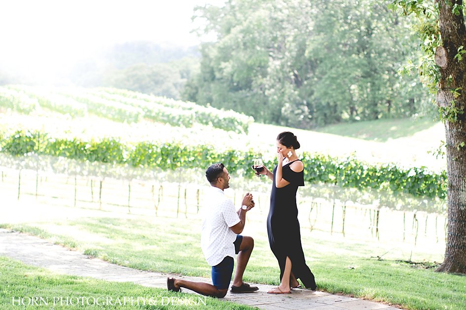 he got down on one knee to surprise propose in Dahlonega 