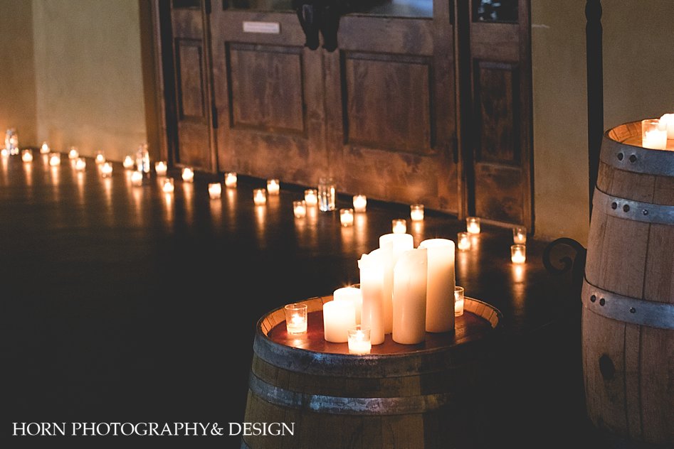 intimate candle lit venue montaluce winery wedding Dahlonega Georgia, North Georgia, Horn photography and design, husband and wife team