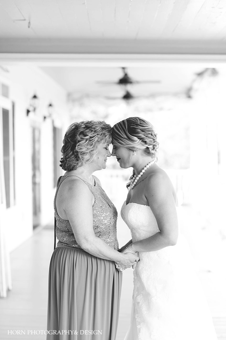 mom and daughter bride