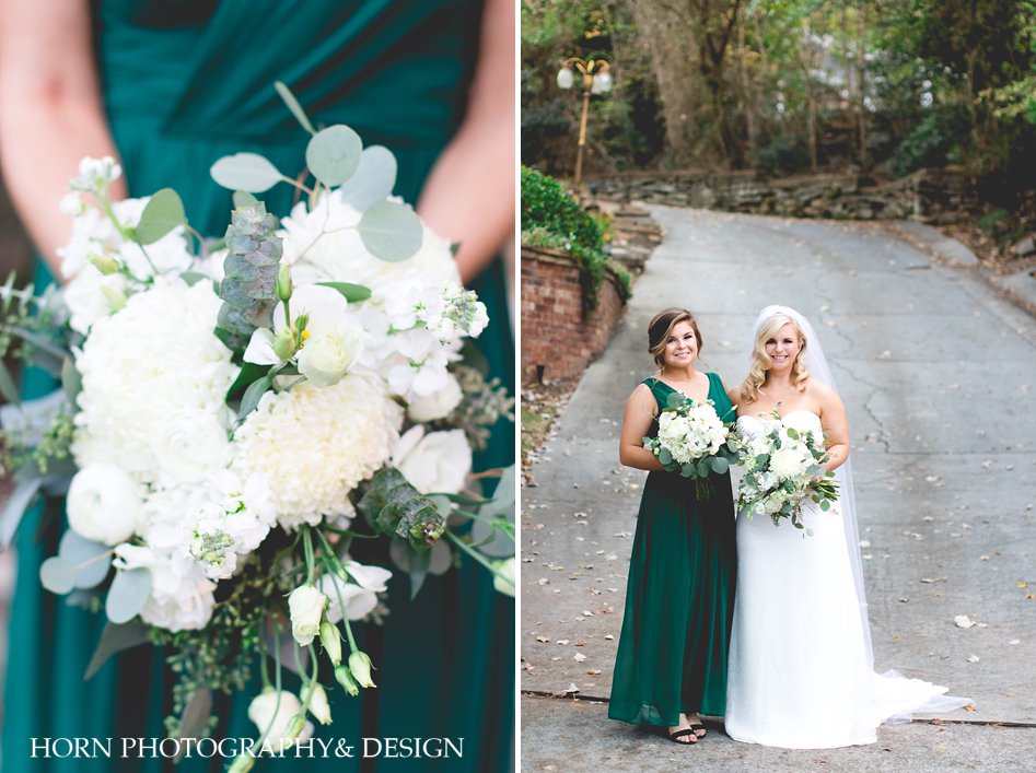 Atlanta Wedding photographer Husband and Wife Team Catholic Green Bridesmaids dresses