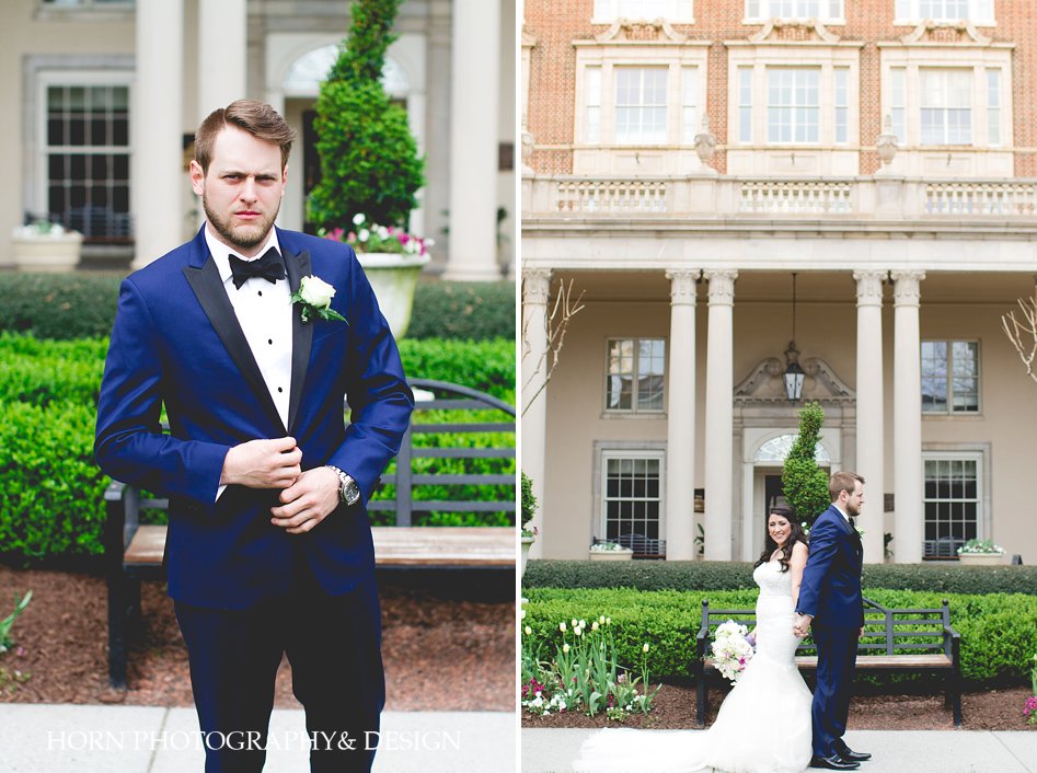 First look Biltmore Ballrooms Horn Photography and Design Atlanta Wedding Photographer Videographer