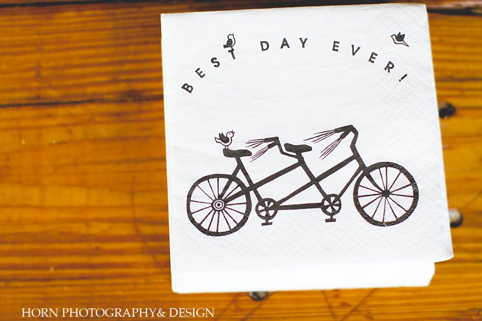 Invest In Learning Best Day Ever napkin tandem bicycle