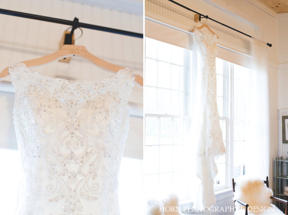 wedding dress hangers dress hangs by window natural light