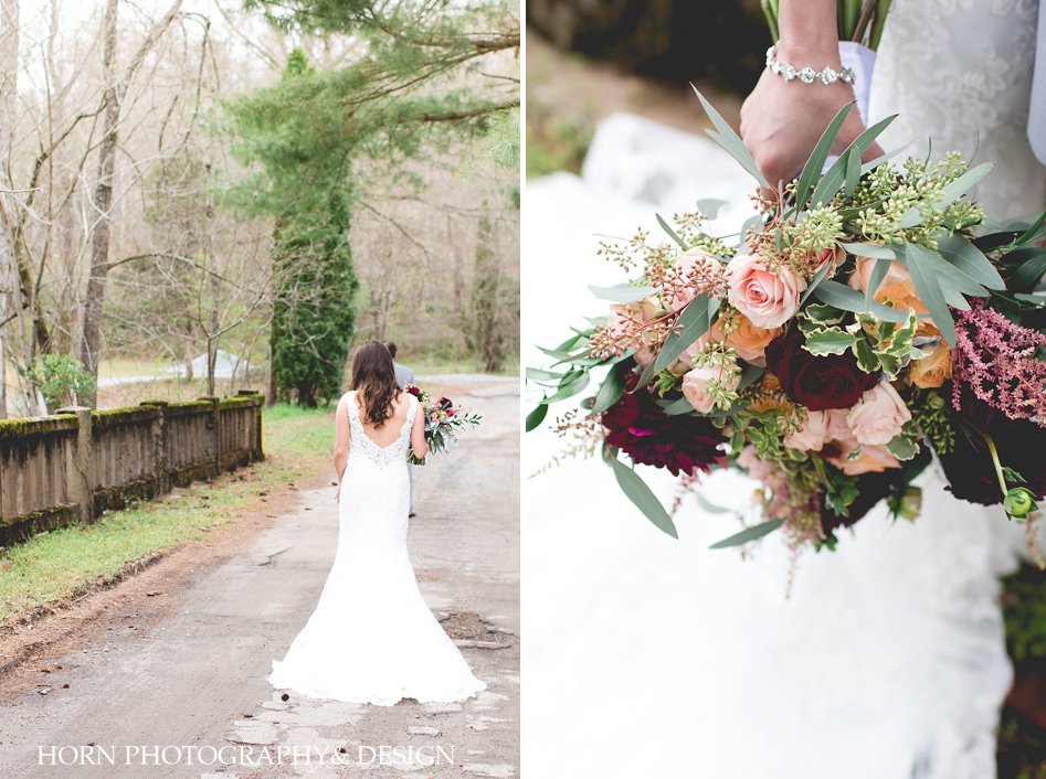 first look at willow creek farm North Georgia by horn photography and design Atlanta wedding photographers 