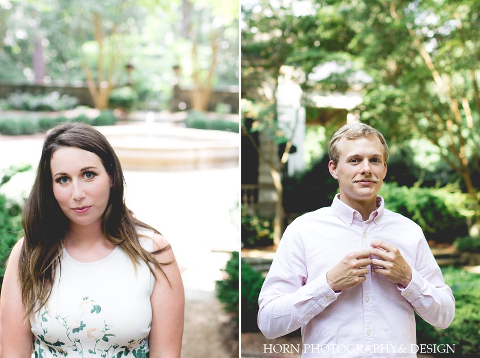 Swan House Engagement Shoot Summer style southern charm individual shots