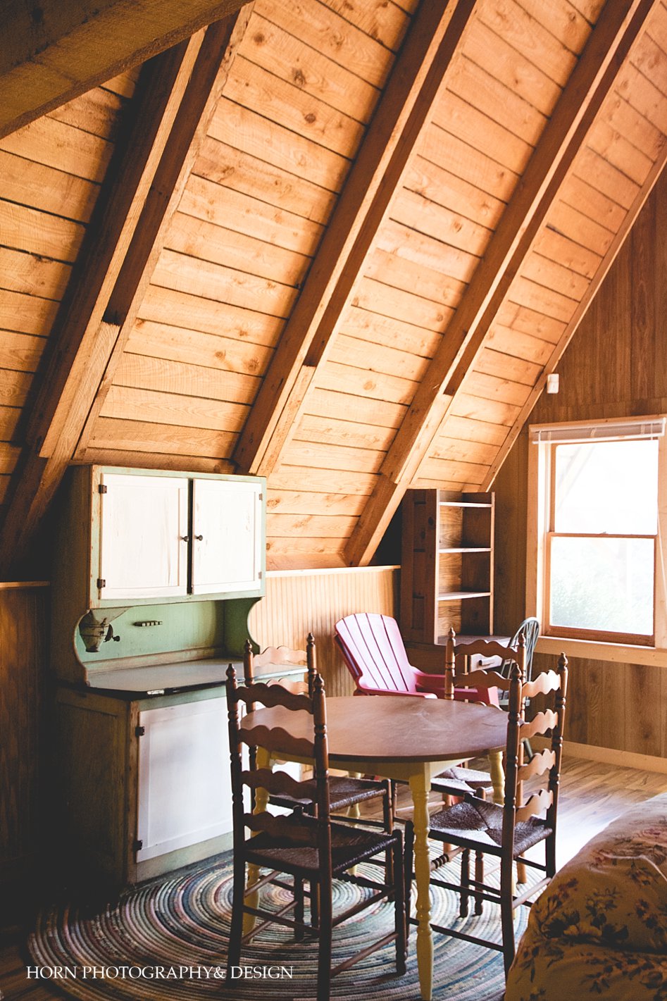 Before and after before & after our dining room wooden ceiling cabin a-frame
