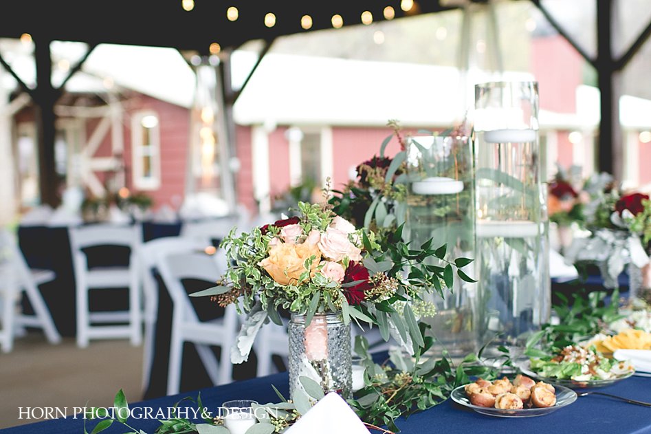 beautiful wedding table decor horn photography and design willow creek farm