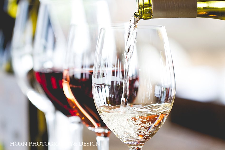 Kaya Vineyard & Winery Wedding wine poured into glasses