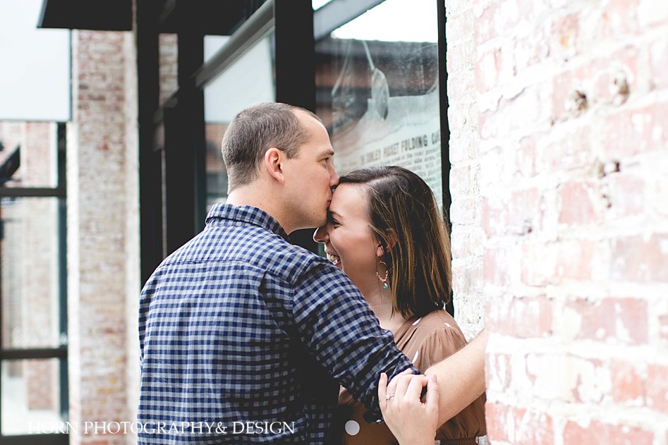 husband and wife photography team Ponce City Market Engagement Session Horn Photography and Design