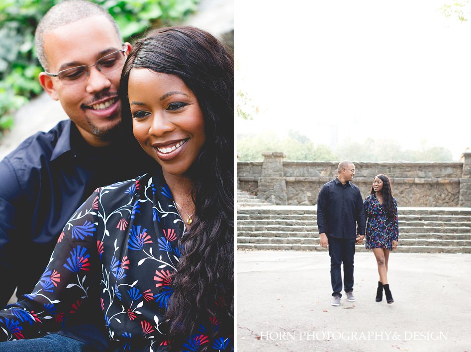 two year anniversary shoot with African American Couple in Atlanta Georgia