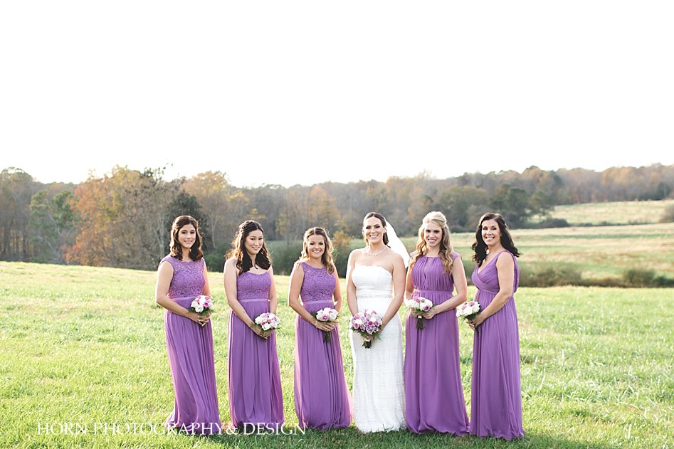 bridal party West Milford Farms Wedding Horn photography and design dahlonega wedding photographers