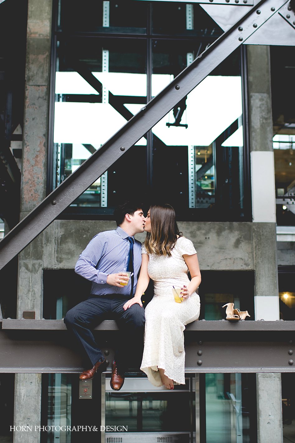 Christmas at Ponce City Engagement session Horn Photography and Design Atlanta Wedding photographer
