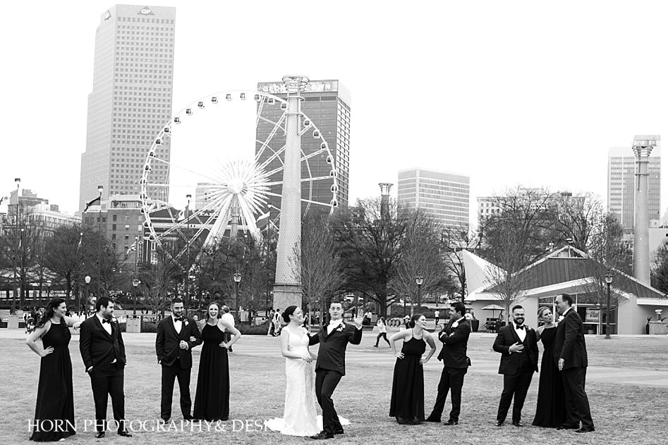 bridal party Atlanta wedding photography husband wife photo video team
