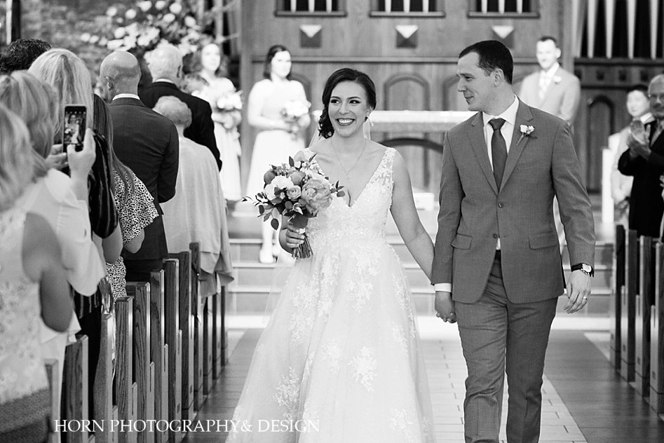 bride and groom Immaculate Heart of Mary Church Wedding