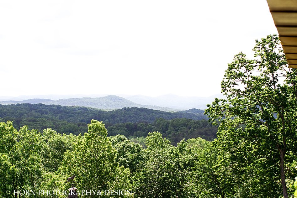 Wolf Mountain Wedding view of mountains horn photography and design Dahlonega 
