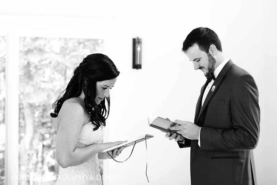 black and white vows book wedding love letters 