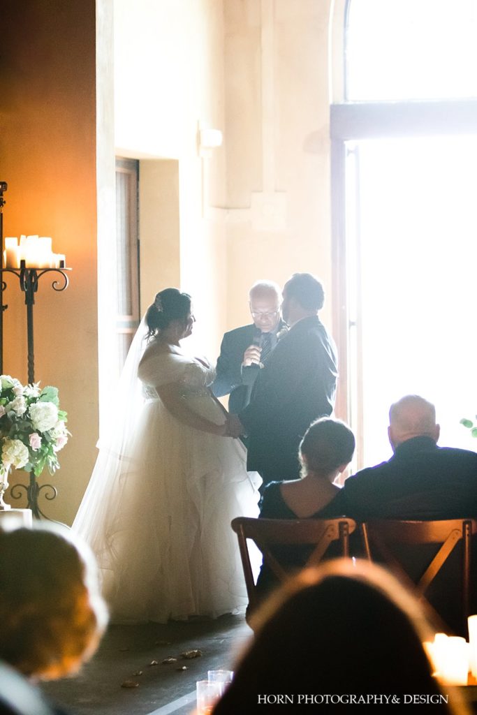 ceremony bride and groom vows natural lighting photography horn photography and design