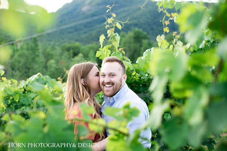 engagement photos couples pose outdoor vineyard Metro Atlanta husband and wife team horn photography and design