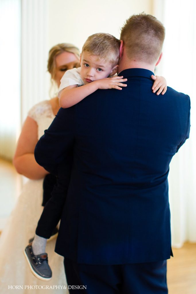 groom and son first dance Southern wedding husband and wife blended family pictures horn photography and design 