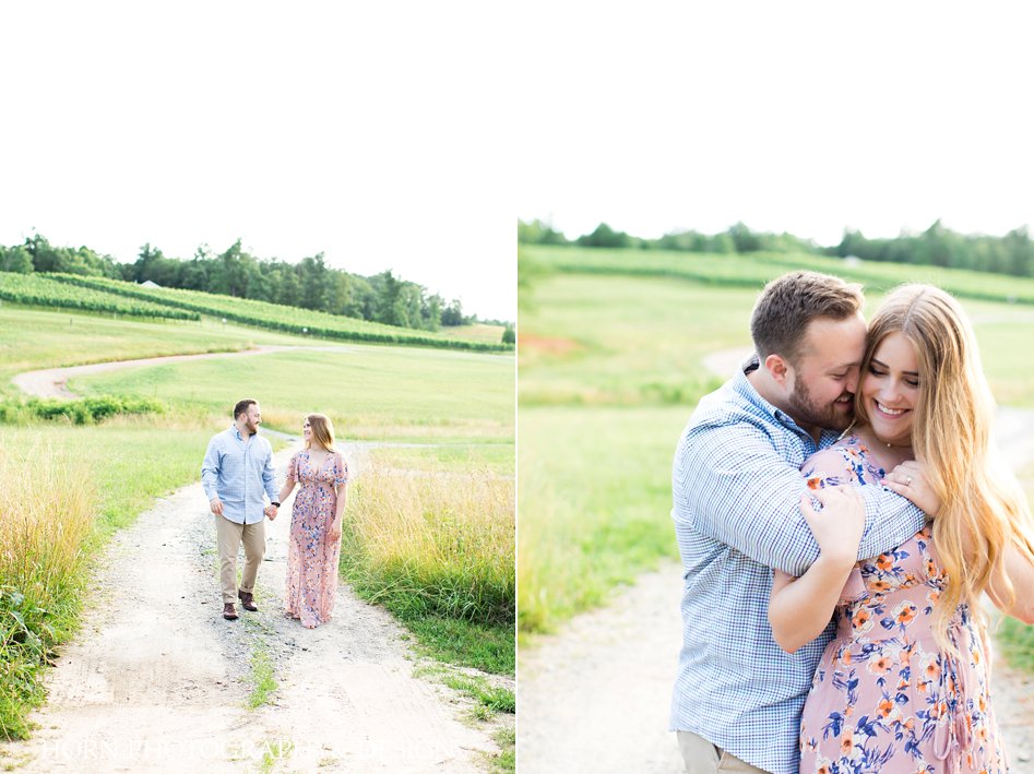 holding hands embracing scenic engagement photo ideas  North Georgia Mountains horn photography and design