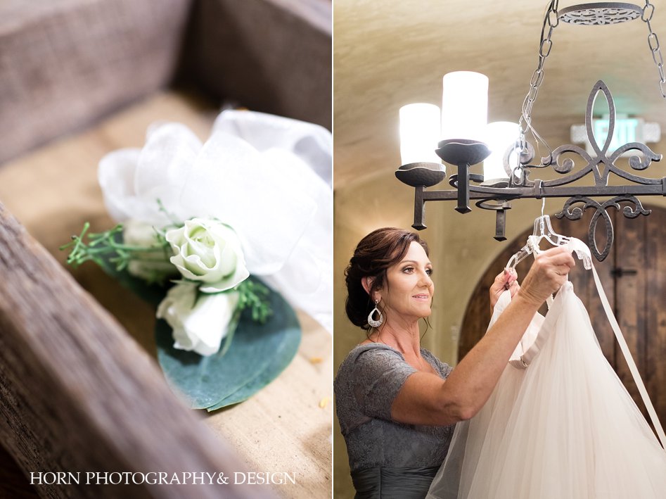 montaluce vineyard June summer wedding floral mother of the bride getting ready photo removable wedding dress skirt horn photography and design