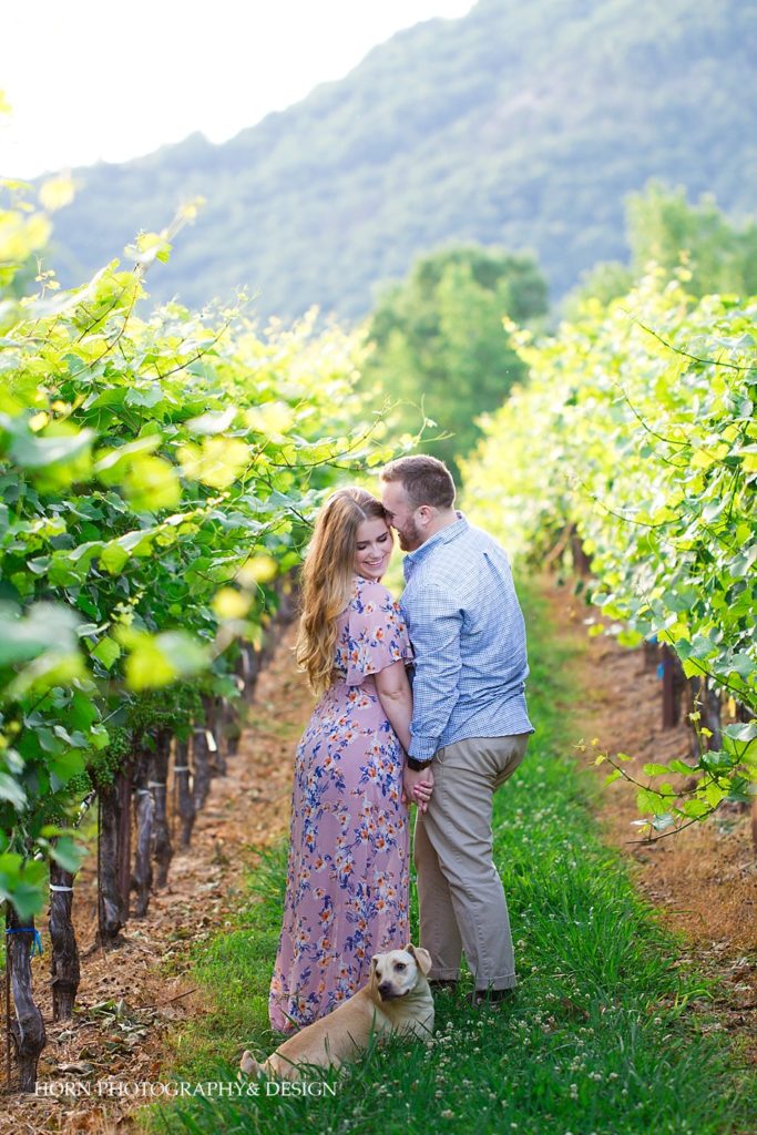 North Georgia vineyard scenic engagement photo ideas horn photography and design
