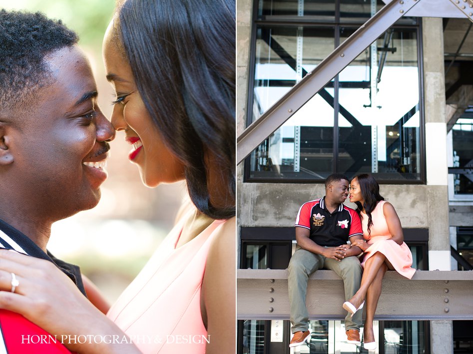 Onyx Studio Ponce City Market fiance embrace she said yes husband and wife team horn photography and design